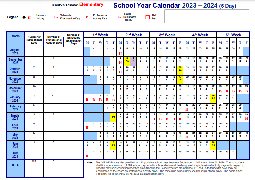 20232024 School Year Calendar Ancaster Meadow Elementary School