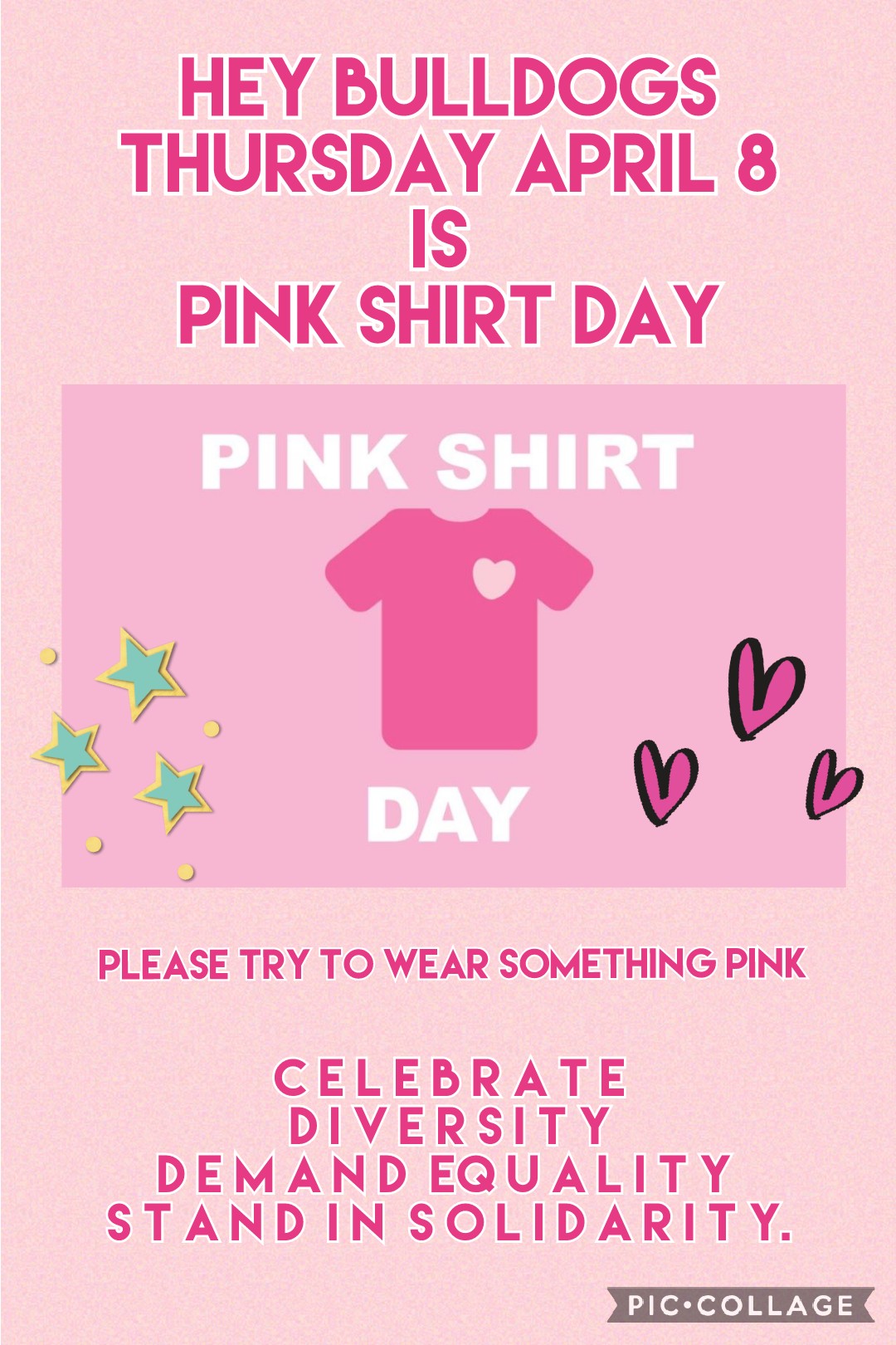 Pink Shirt Day – Thursday April 8th | Bellmoore Elementary School