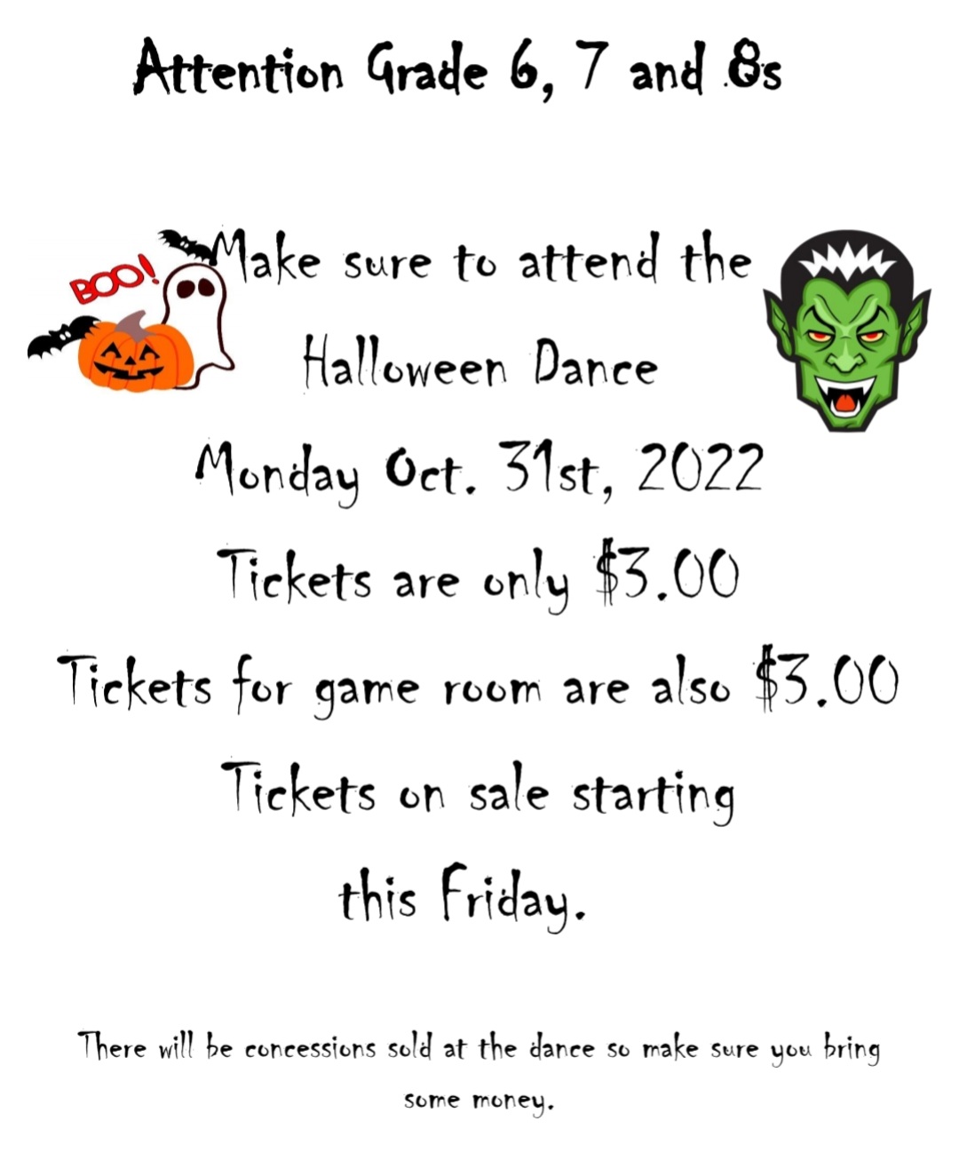 Halloween Dance Information Bellmoore Elementary School 4167