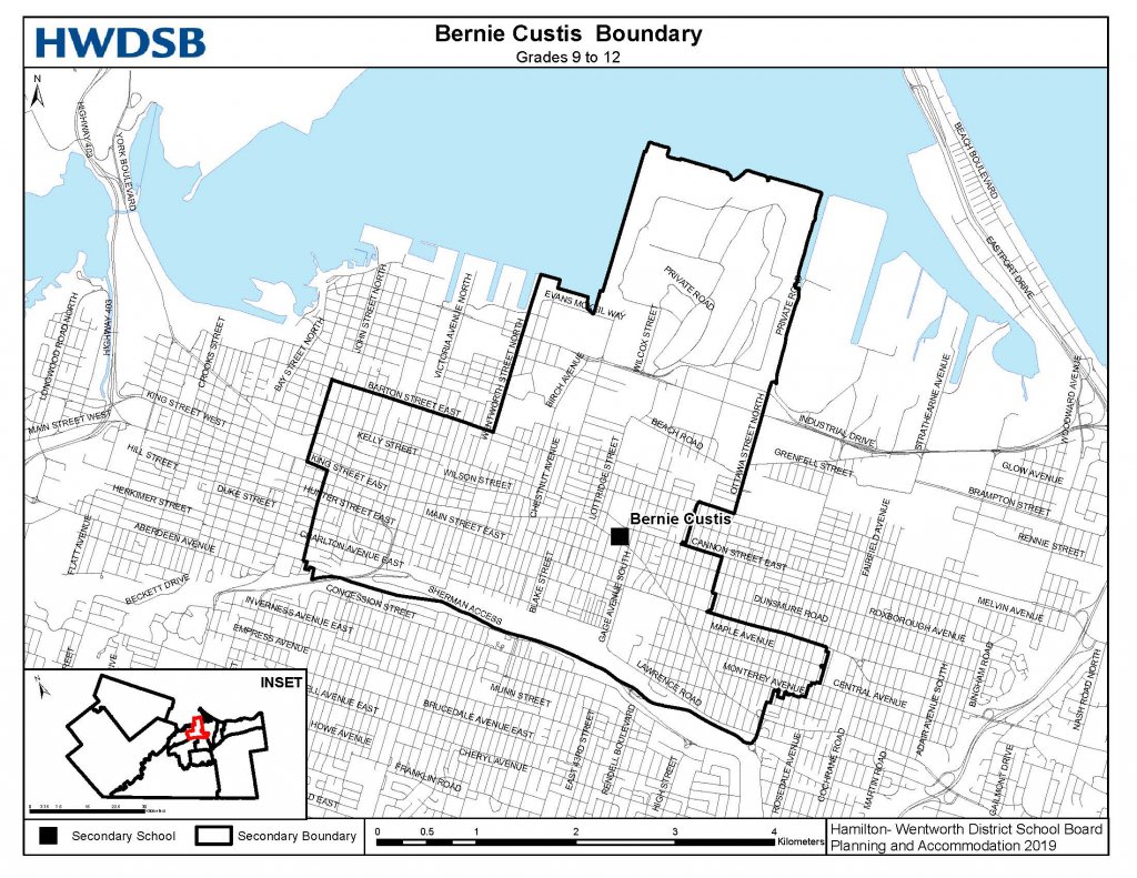 Bernie Custis Boundary | Bernie Custis Secondary School