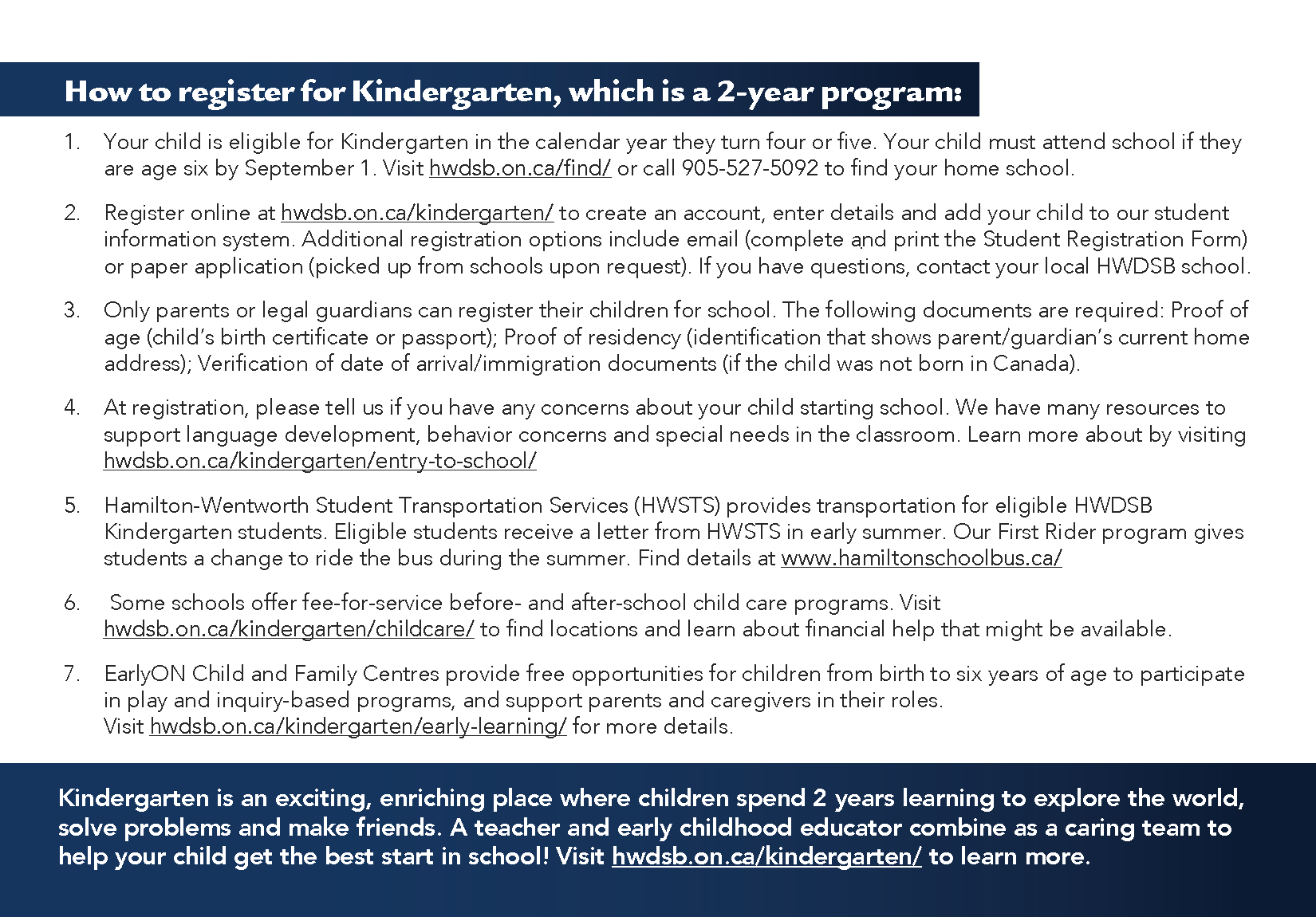 How To Register For Kindergarten 