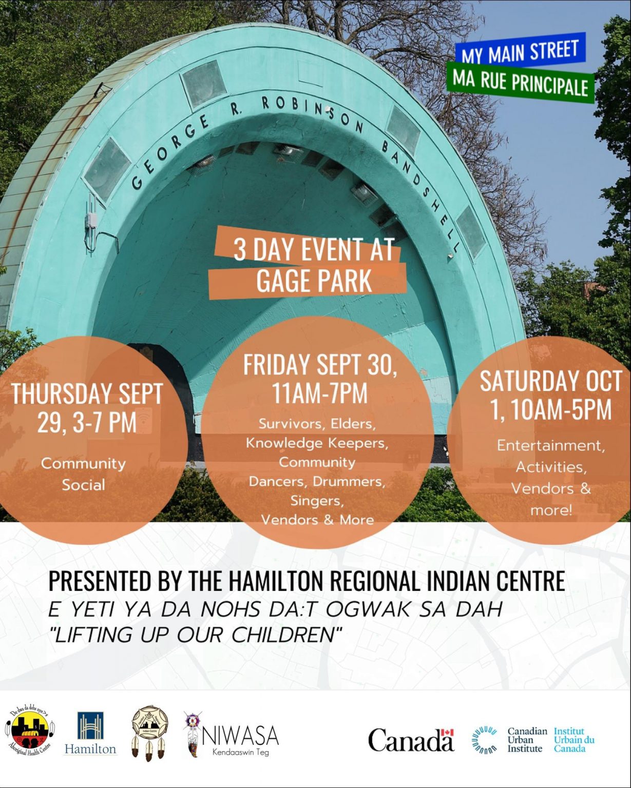 MY MAIN STREET3 DAY EVENT AT GAGE PARK Westmount Secondary School