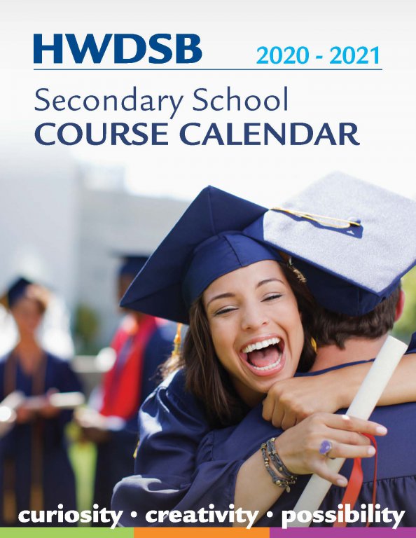 Secondary Course Calendar HamiltonWentworth District School Board