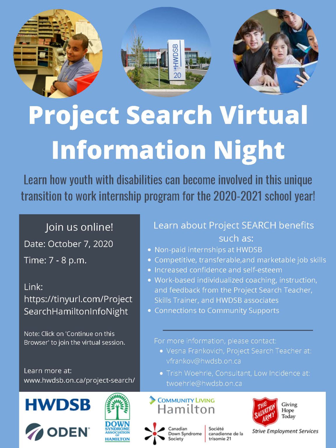 Learn about Project SEARCH HamiltonWentworth District School Board