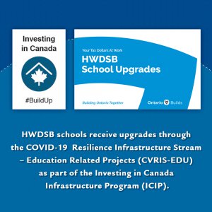 informational poster for hwdsb school upgrades